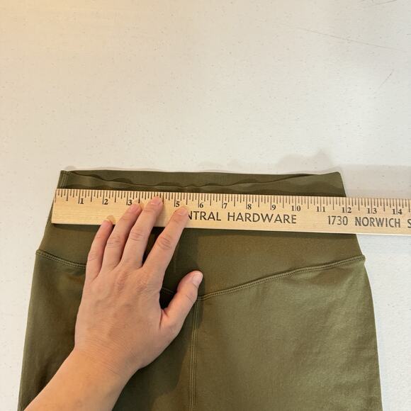 Fabletics Sculptknit Contour High Waisted Leggings Sz XL Green Compression New - Picture 9 of 12